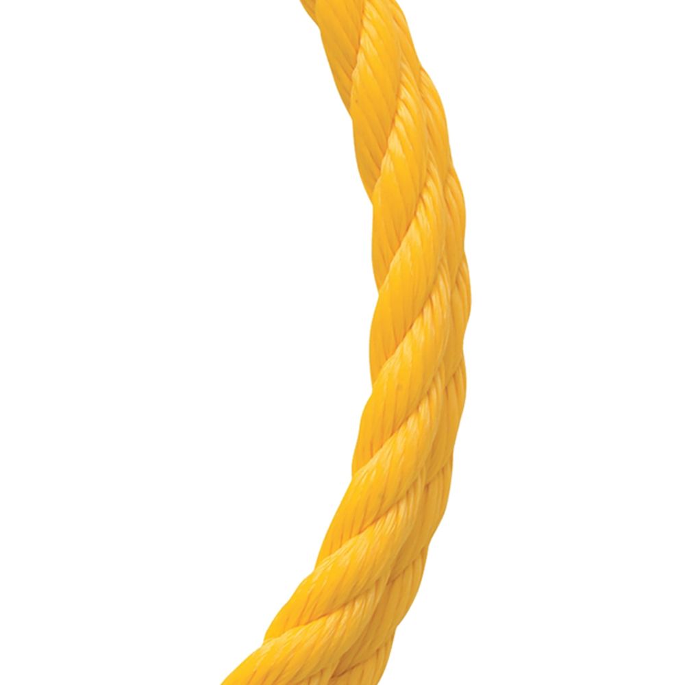 Baron Mfg 3/8 in. x 400 ft. Yellow Twisted Polypropylene Rope
