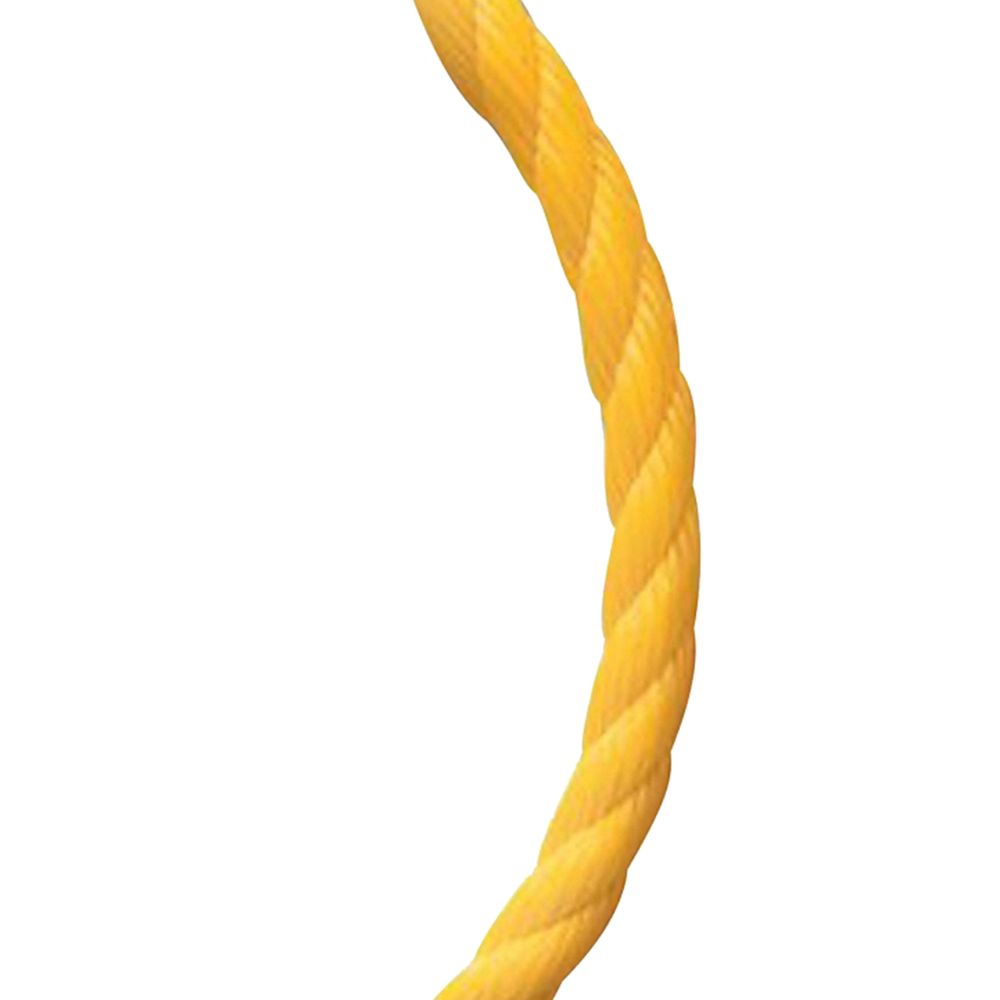 Baron Mfg 3/4 in. x 100 ft. Yellow Twisted Polypropylene Rope