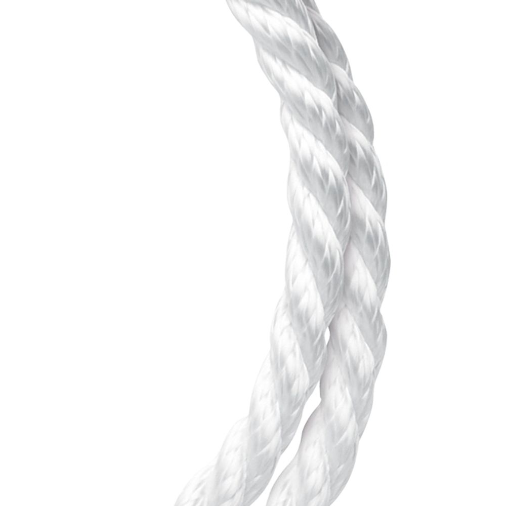 Baron Mfg 1/2 in. x 300 ft. White Solid Braided Nylon/Poly Rope