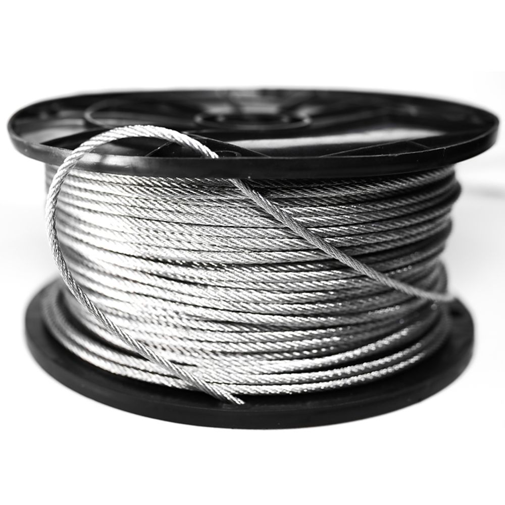 Baron Mfg 1/8 in. x 500 ft. 7 x 7 Galvanized Aircraft Cable