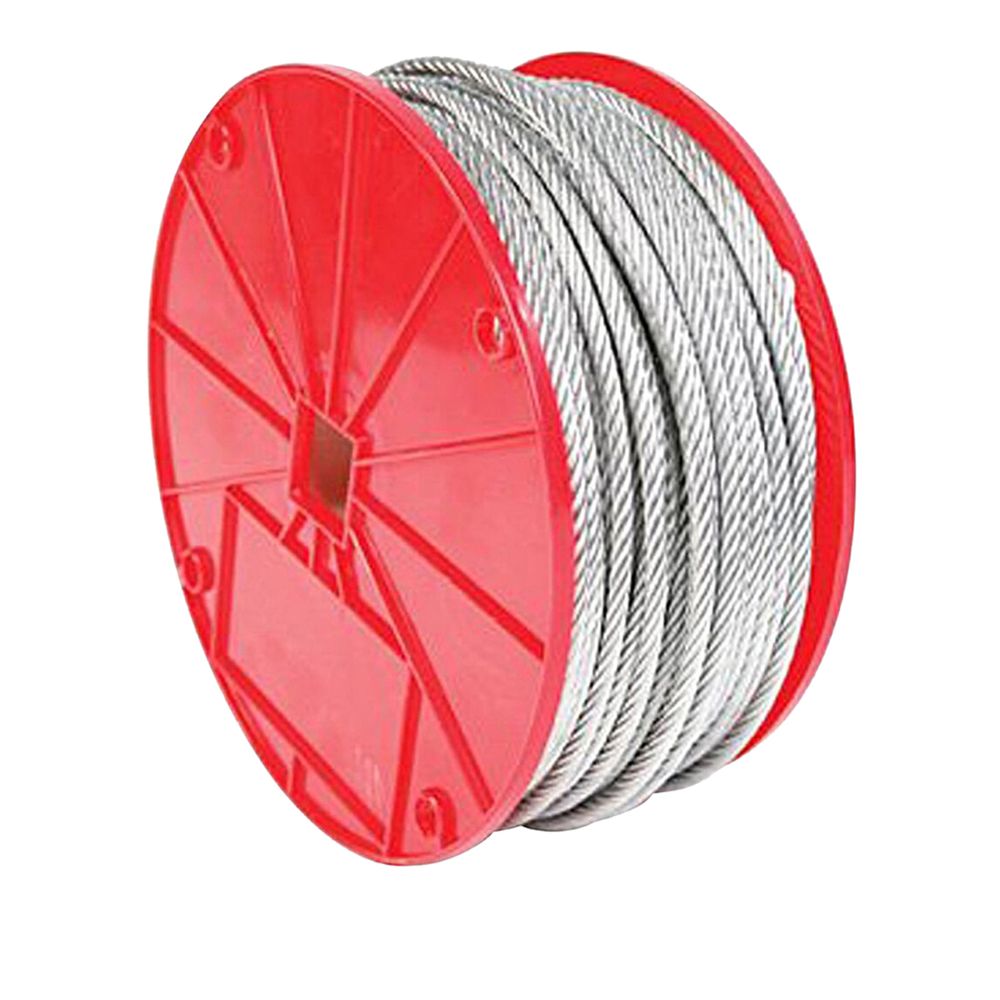 Baron Mfg 1/8 in. to 3/16 in. x 250 ft. Galvanized Vinyl-Coated Aircraft Cable
