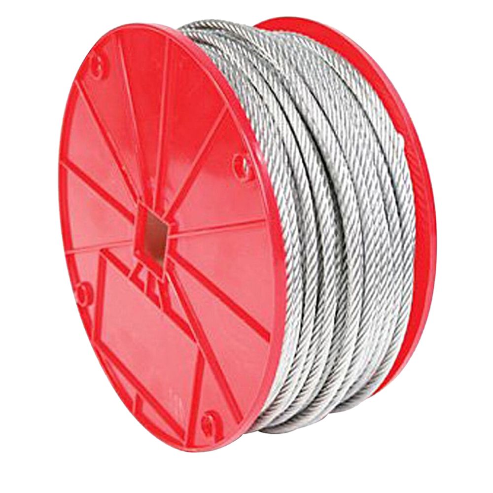 Baron Mfg 3/16 in. to 1/4 in. x 250 ft. Galvanized Vinyl-Coated Aircraft Cable