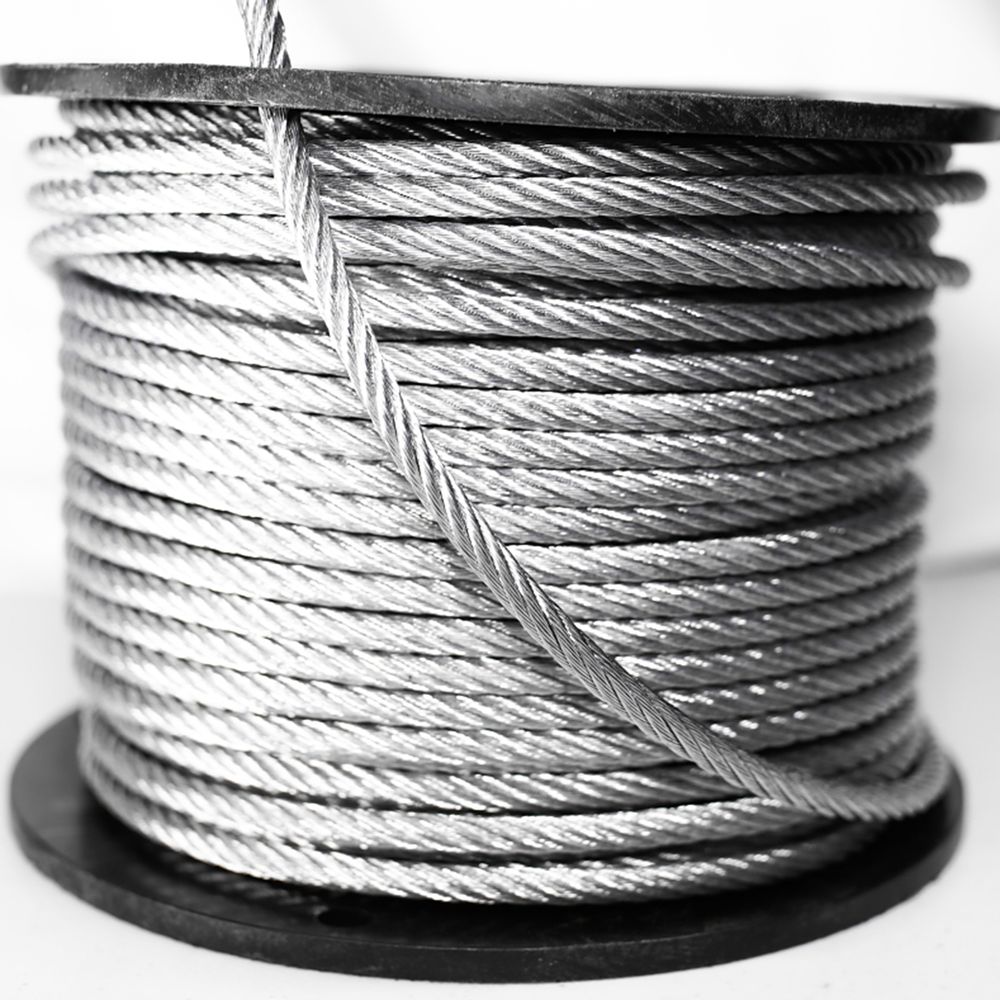 Baron Mfg 1/4 in. x 250 ft. 7 x 19 Galvanized Aircraft Cable