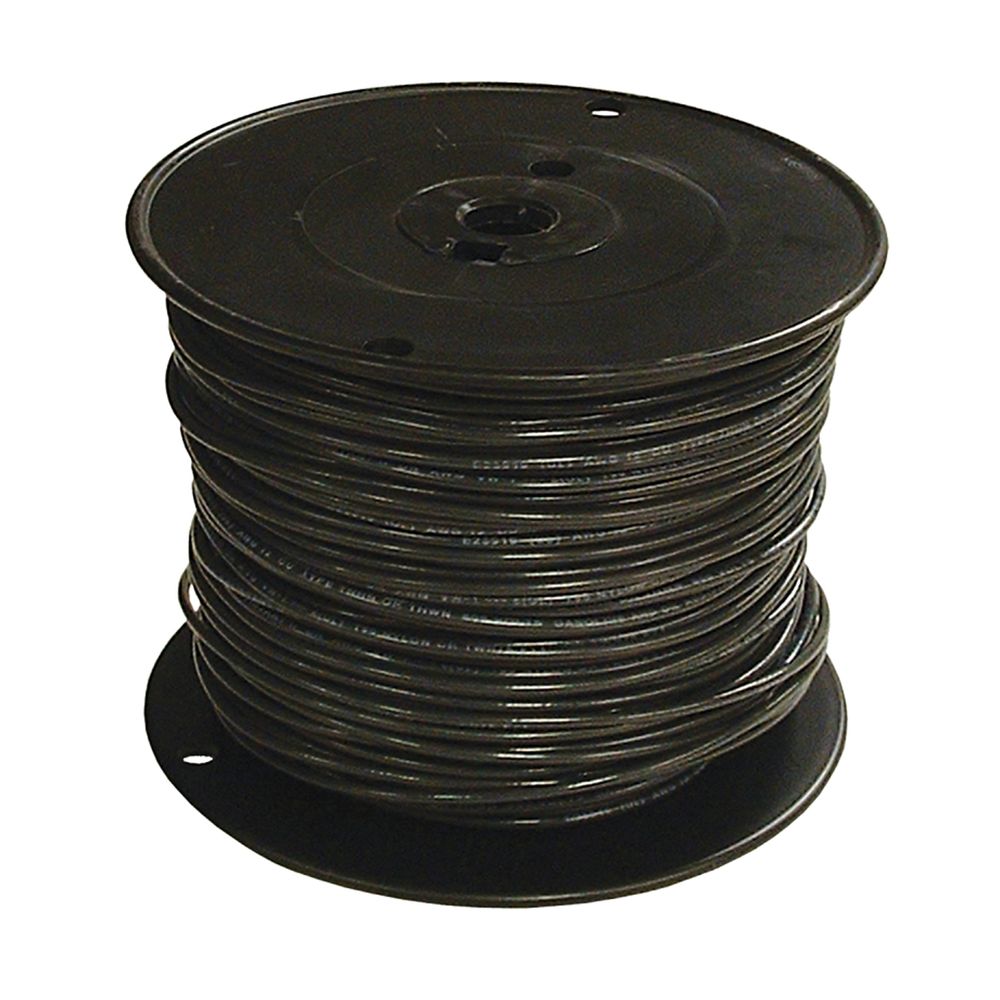 Southwire 12 AWG 500 ft. Solid Black THHN Building Wire