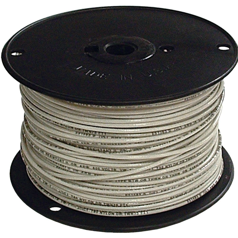 Southwire 12 AWG 500 ft. Solid White THHN Building Wire