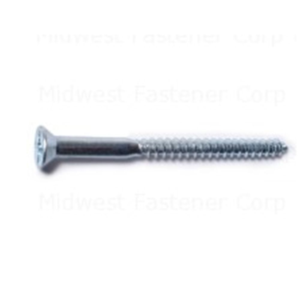 Midwest Fastener #12 x 3 in. Phillips Flat Wood Screw