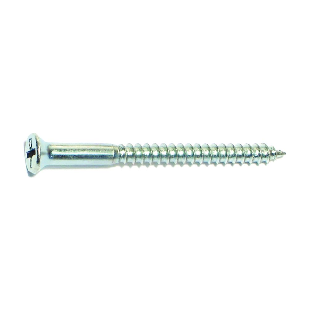 Midwest Fastener #8 x 2 in. Phillips Flat Head Wood Screws, 5-Piece
