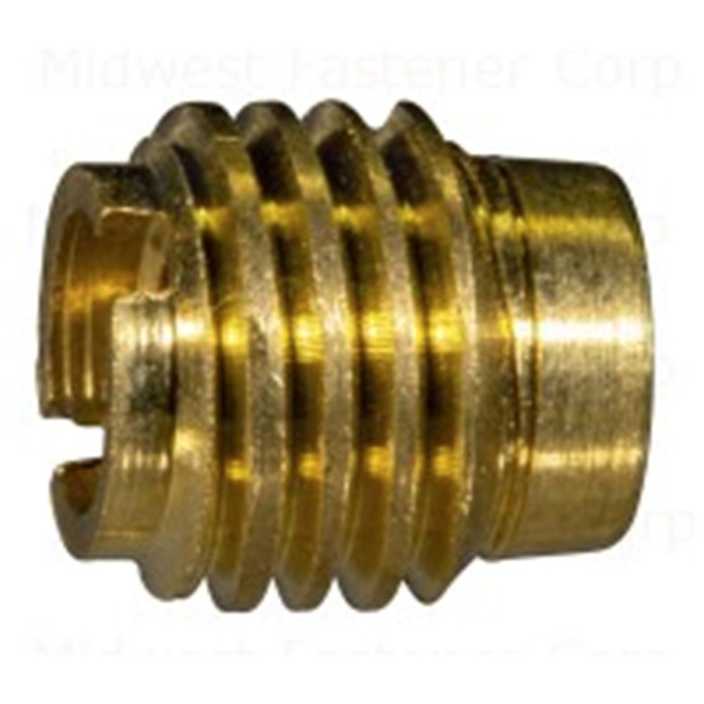 Midwest Fastener 1/4-20 Brass Wood Insert