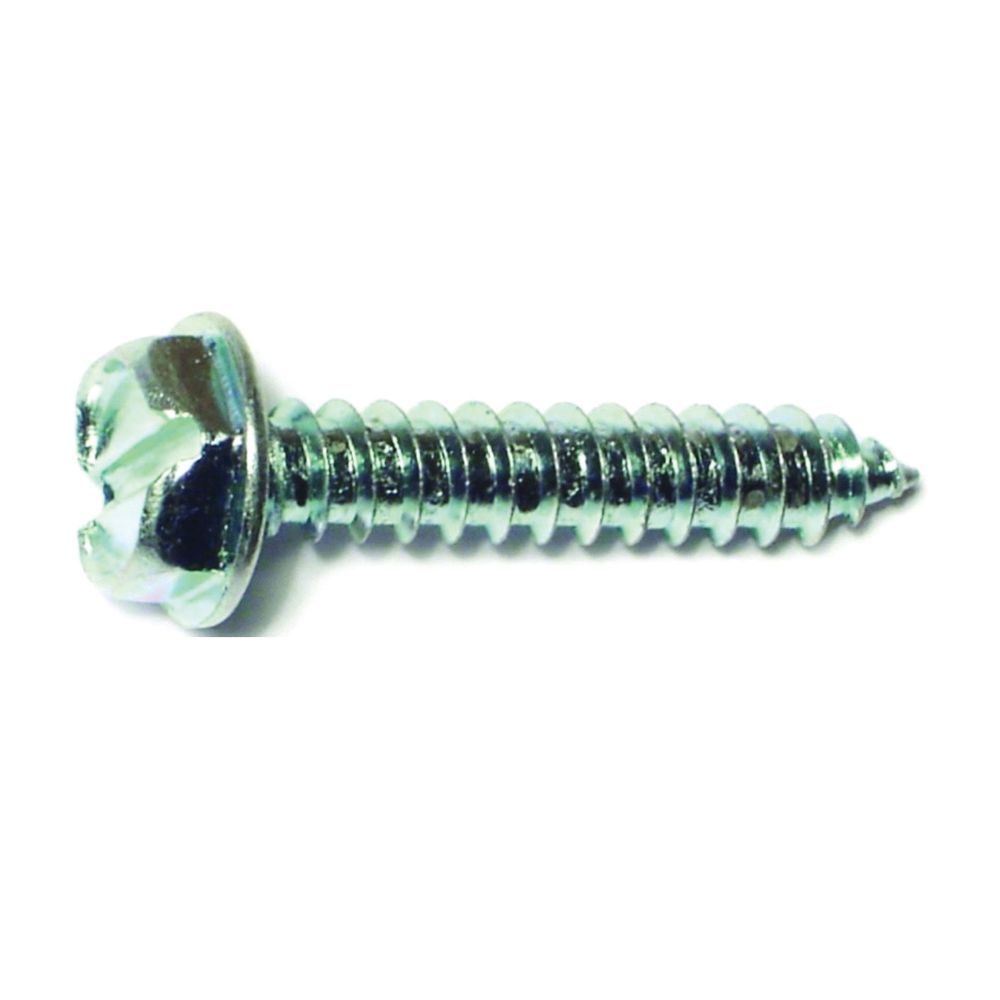 Midwest Fastener #10 x 1 in. Slotted Hex Washer Head Sheet Metal Screws, 5-Pack