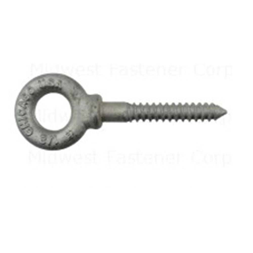 Midwest Fastener 1/2 in. x 3 in. Galvanized Shoulder Eye Lag Bolt