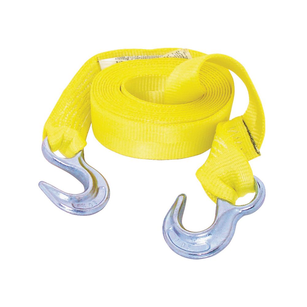 Hampton Products 2 in. x 15 ft. Emergency Tow Strap with Hooks