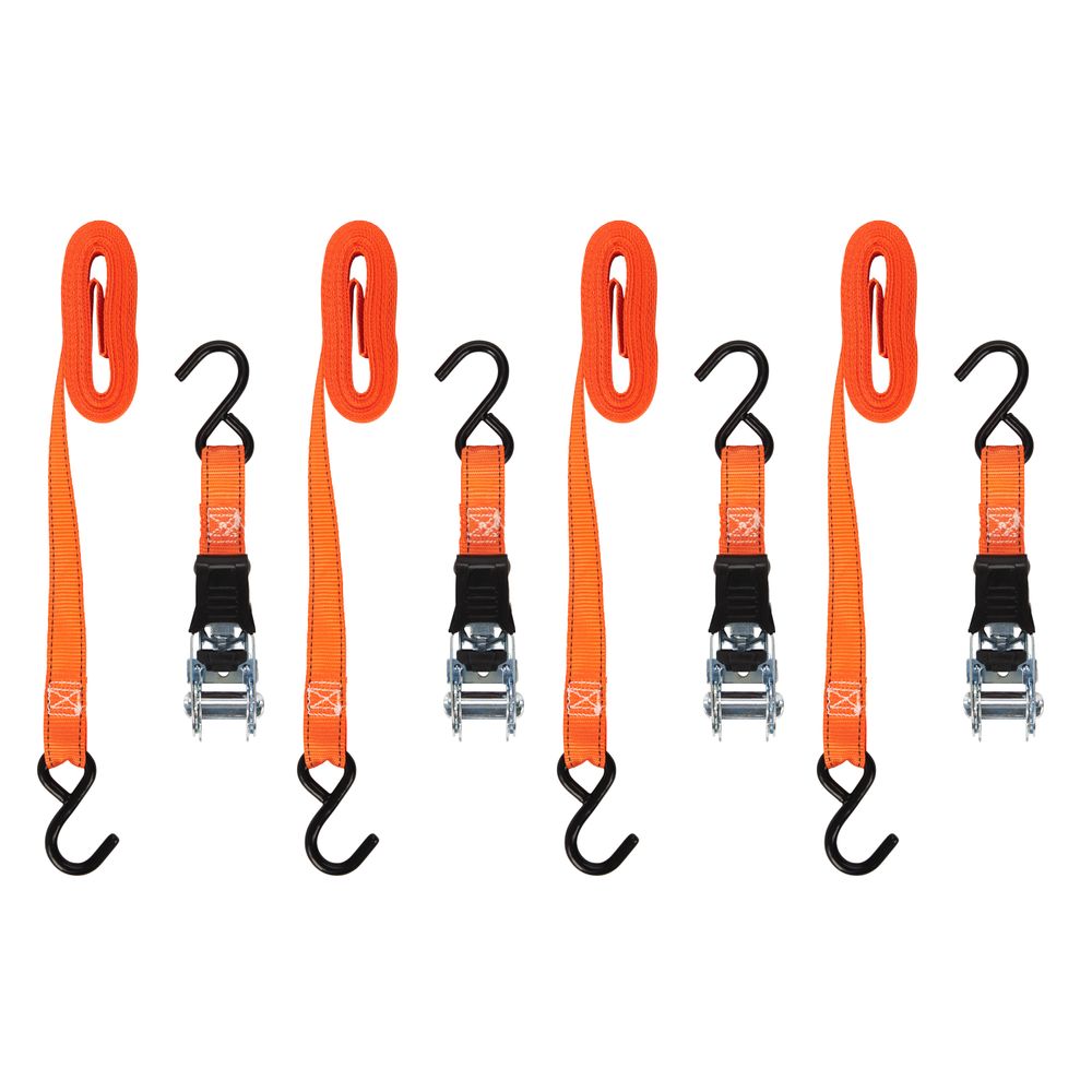 Hampton Products 1 in. x 14 ft. Ratchet Tie-Down Strap 6995179