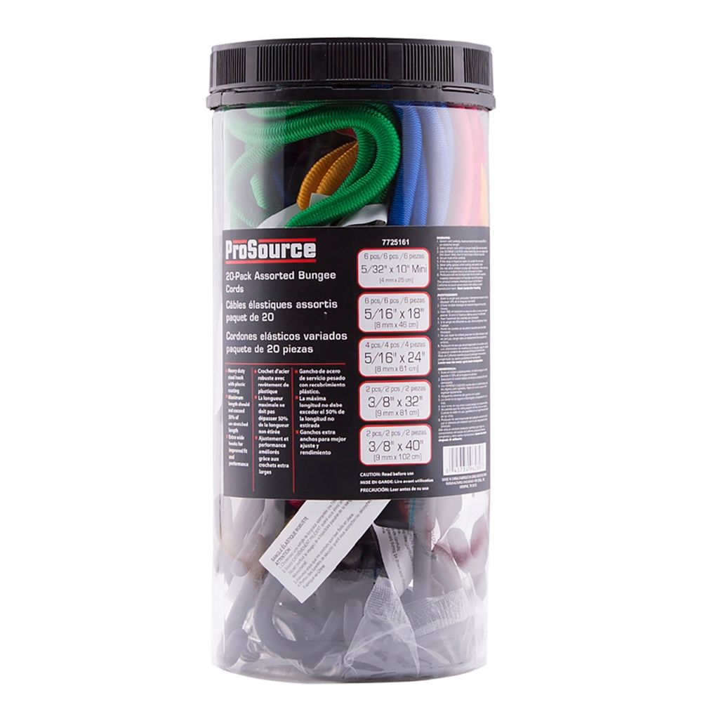 Bell Link 20-Piece Stretch Cord Set with Hooks