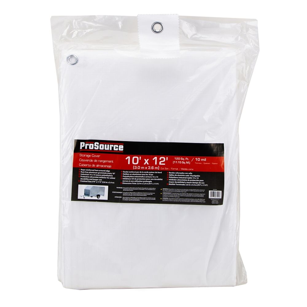 Bell Link 10 ft. x 12 ft. 10 mil White Tarp