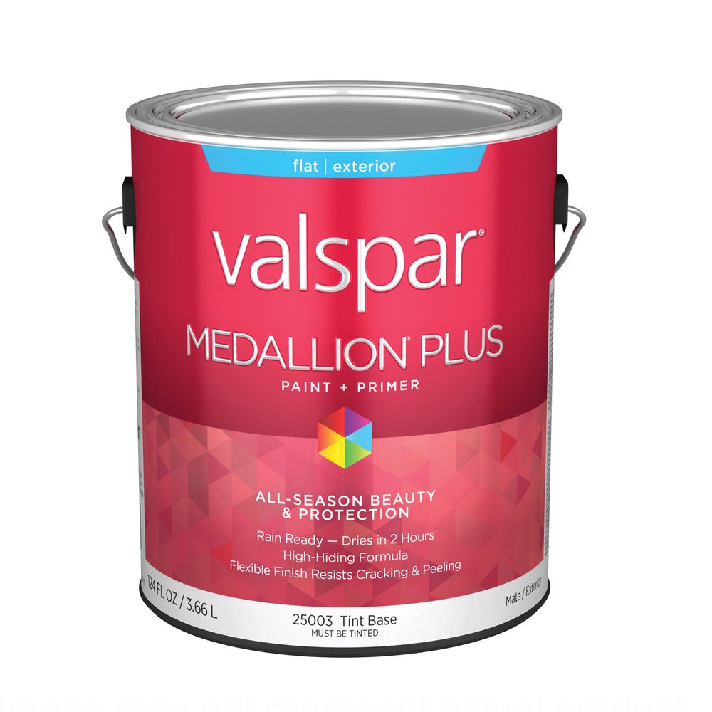 Valspar 1 gal. Medallion Plus 2500 Series Flat Exterior Paint and Primer Tint Base
