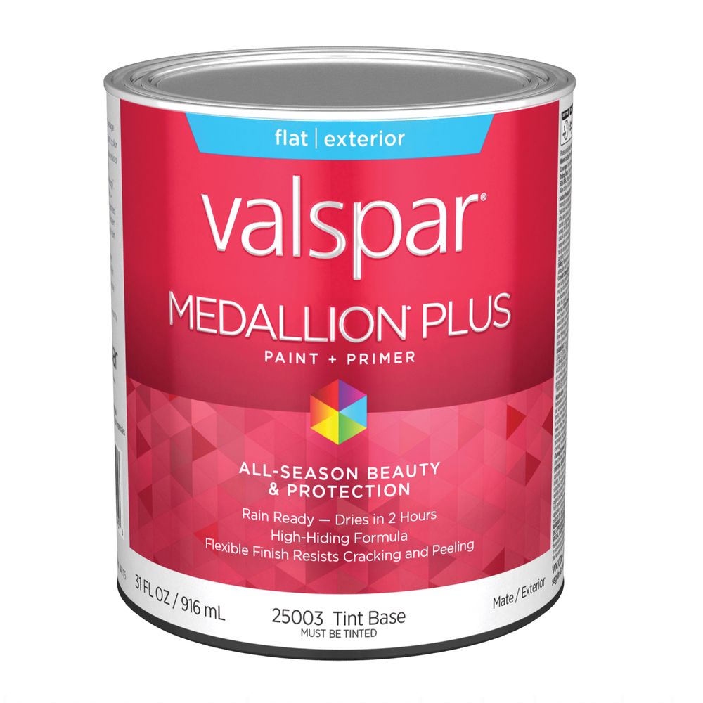 Valspar 1 qt. Medallion Plus Flat Exterior Paint and Primer