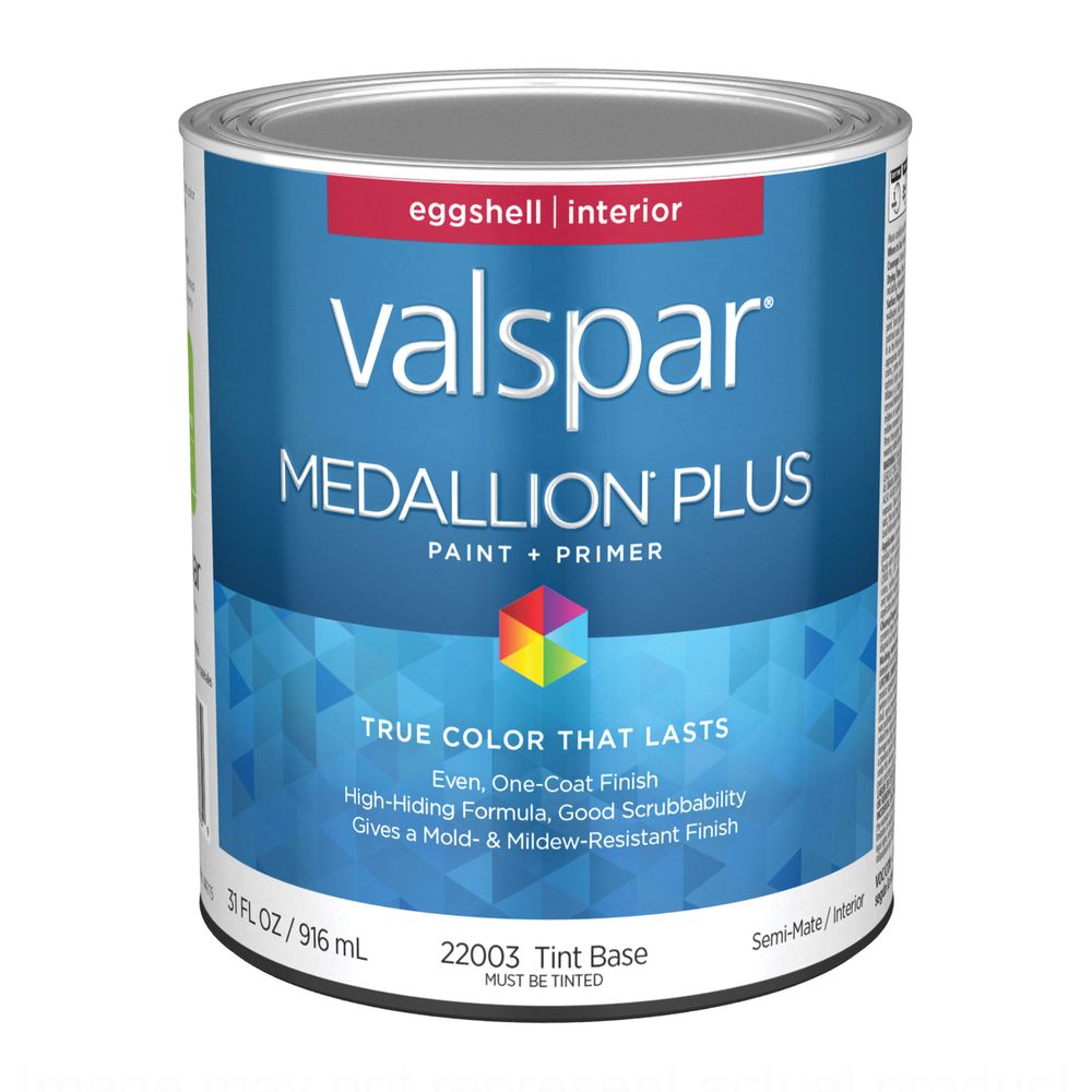 Valspar 1 qt. Medallion Plus Eggshell Tint Base Interior Paint and Primer