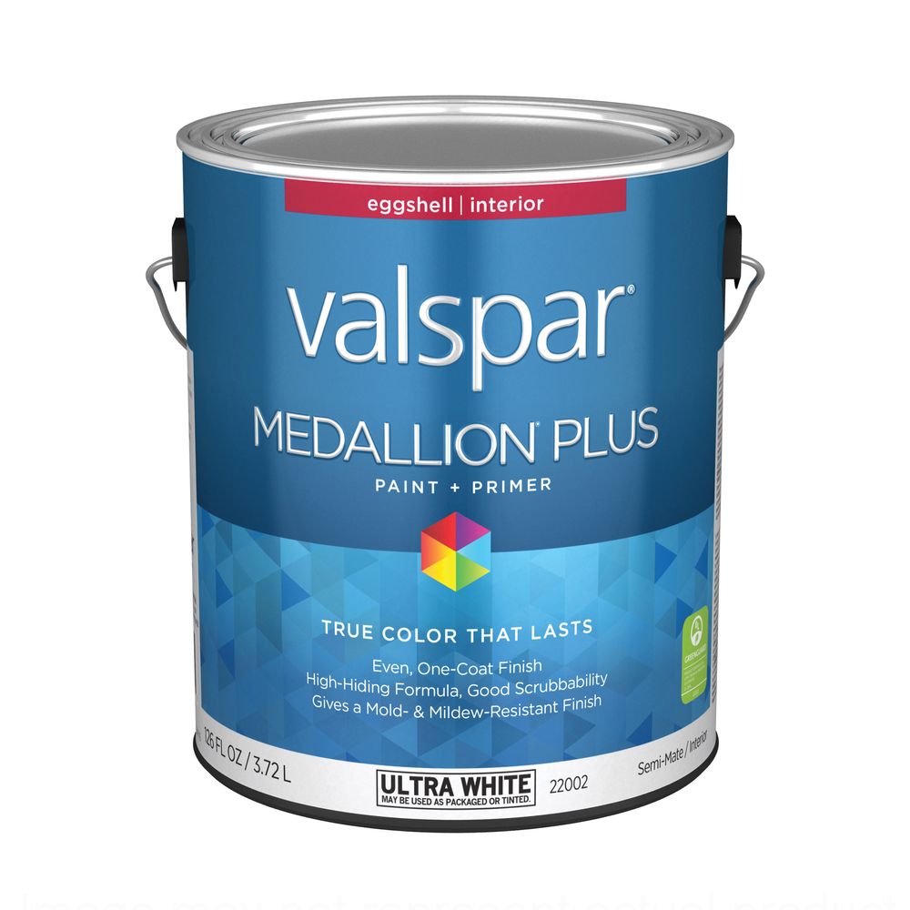 Valspar Medallion Plus 2200 Series 1 gal. Ultra White Eggshell Interior Paint and Primer
