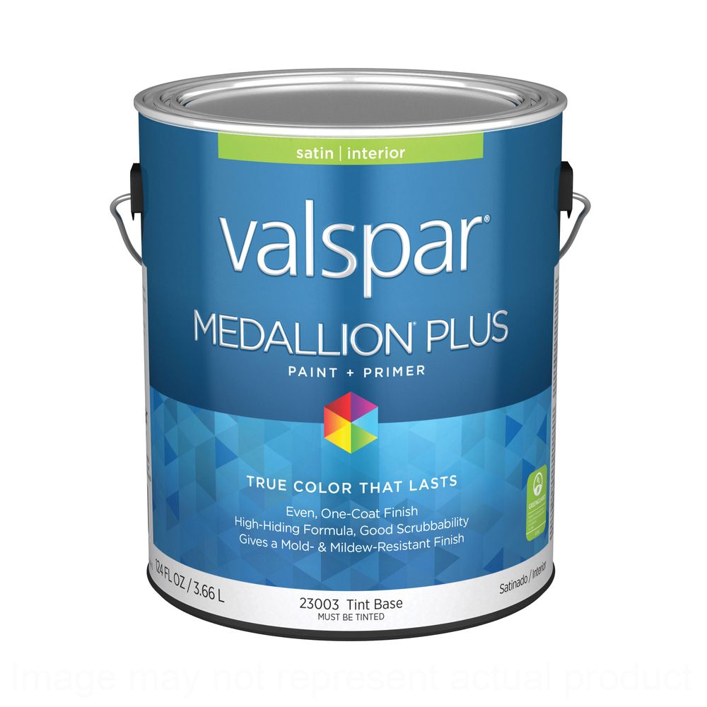 Valspar 1 gal. Medallion Plus Satin Tint Base Interior Paint and Primer