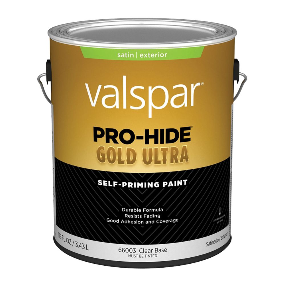 Valspar 1 gal. Satin Clear Exterior Self-Priming Paint