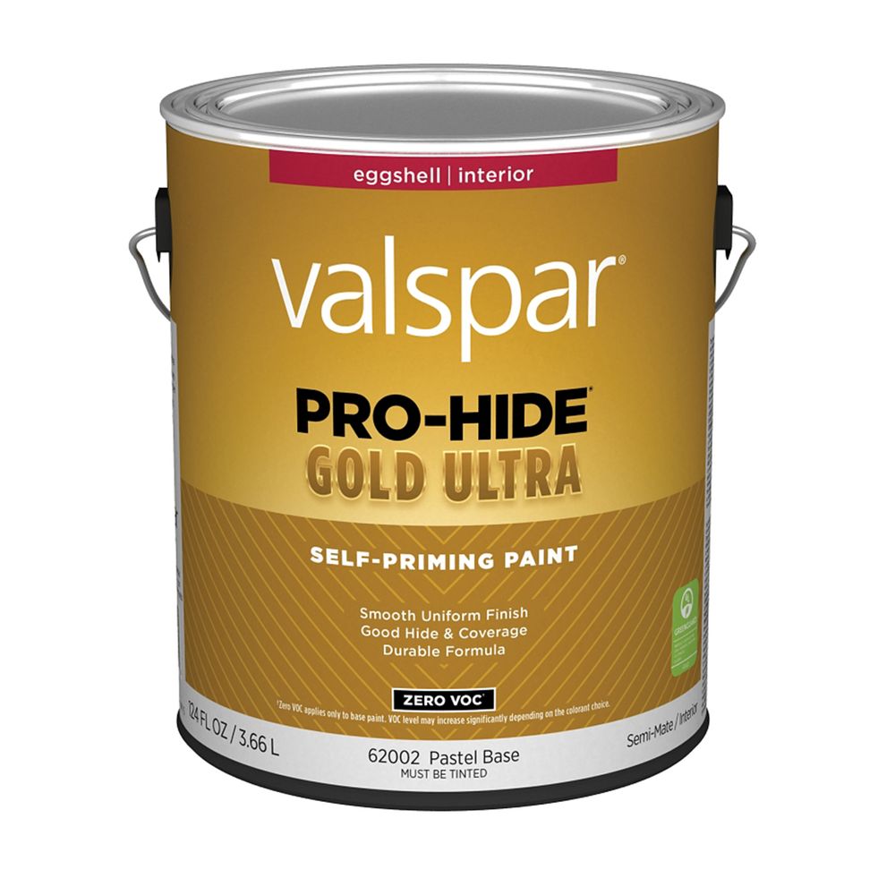 Valspar 1 gal. Pro-Hide Gold Ultra Eggshell Pastel Base Interior Self-Priming Paint