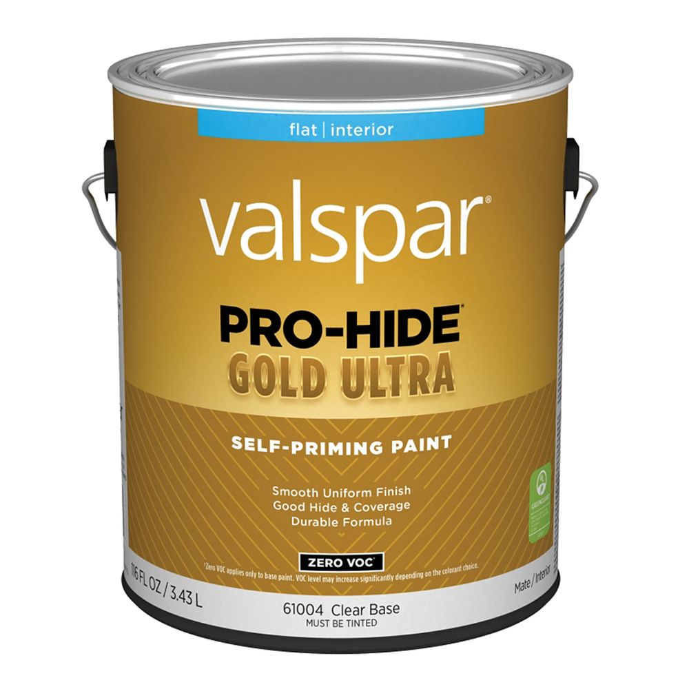Valspar 1 gal. Pro-Hide Gold Ultra Flat Clear Interior Self-Priming Paint