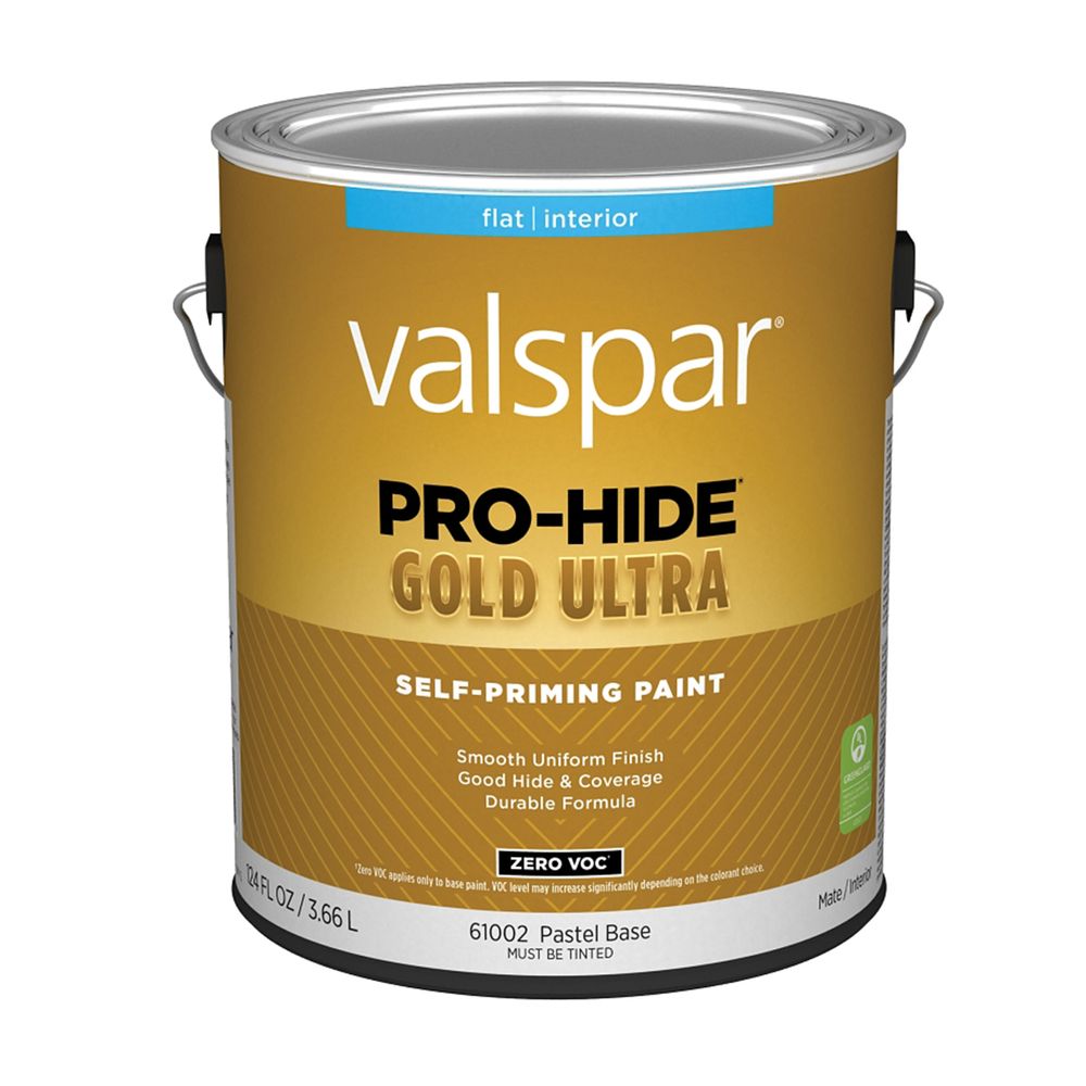 Valspar 1 gal. Pro-Hide Gold Ultra Flat Pastel Interior Self-Priming Paint