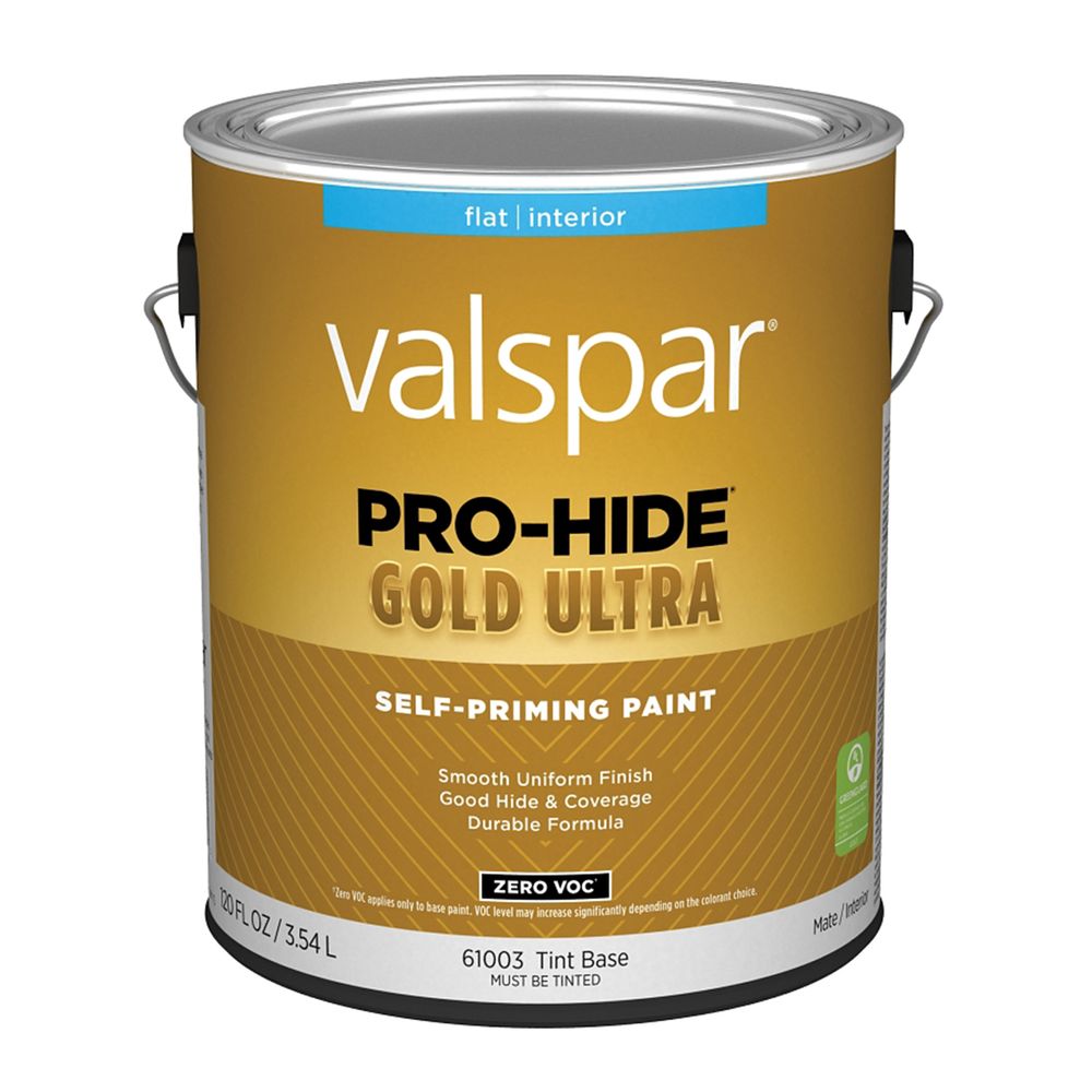 Valspar 1 gal. Pro-Hide Gold Ultra Flat Interior Self-Priming Paint