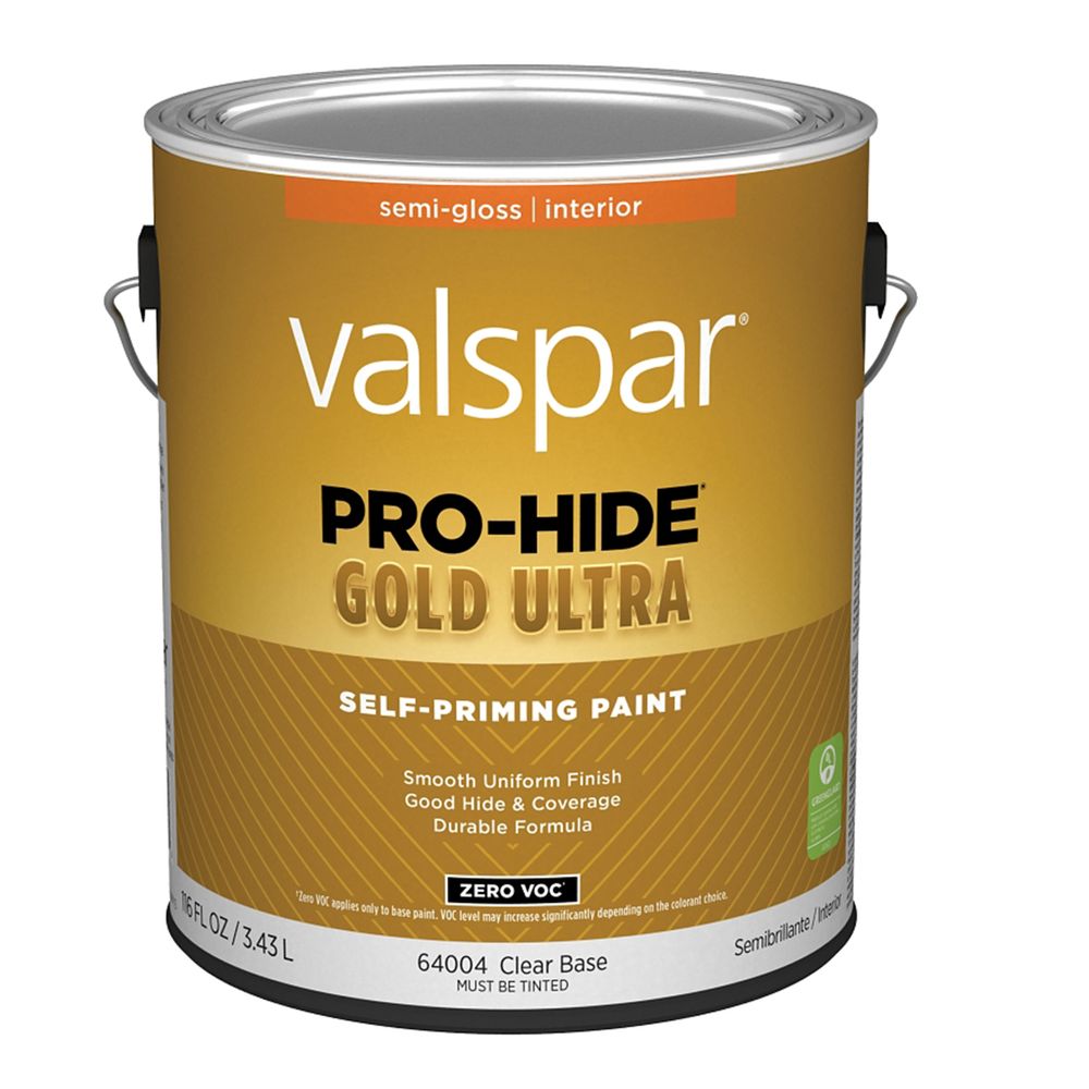 Valspar 1 gal. Pro-Hide Gold Ultra Semi-Gloss Clear Interior Self-Priming Paint