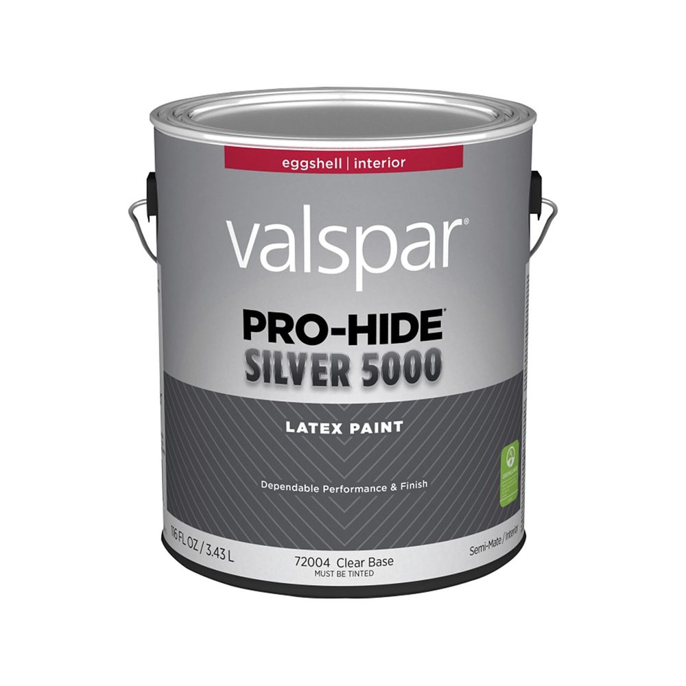 Valspar 1 gal. Pro-Hide Silver 5000 Eggshell Clear Interior Latex Paint