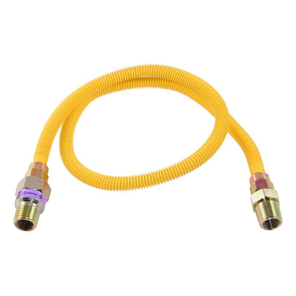 Eastman 1/4 in. x 3/8 in. x 36 in. Stainless Steel Gas Connector
