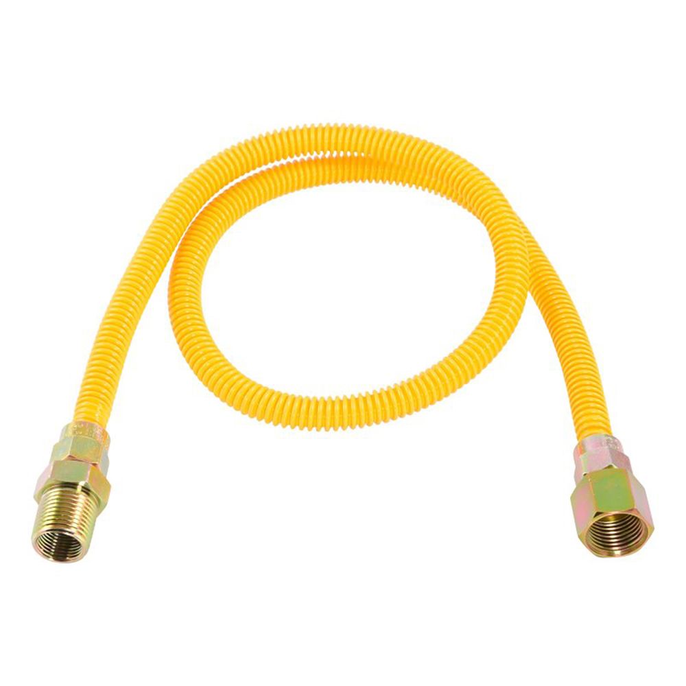 Eastman 1/2 in. x 3/8 in. x 36 in. Stainless Steel Gas Connector