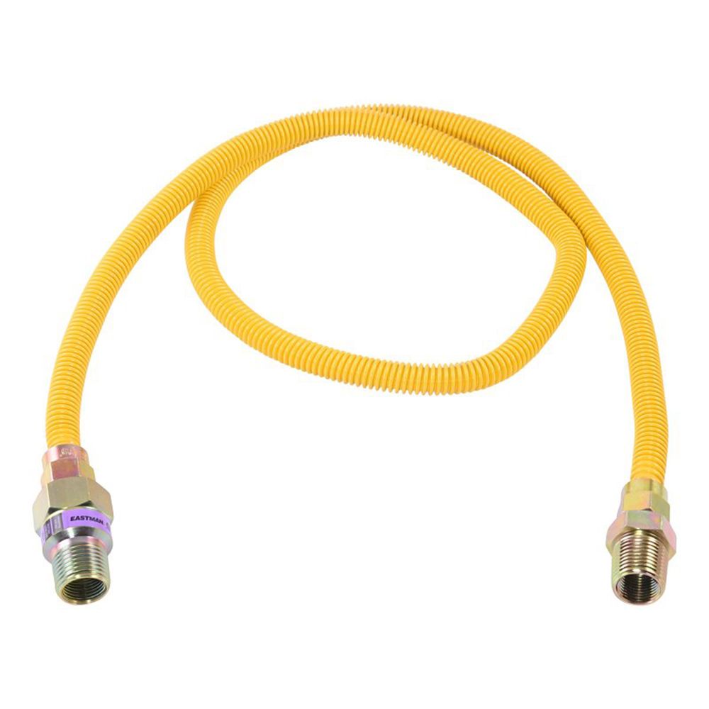 Eastman 1/4 in. x 3/8 in. x 48 in. Stainless Steel Gas Connector