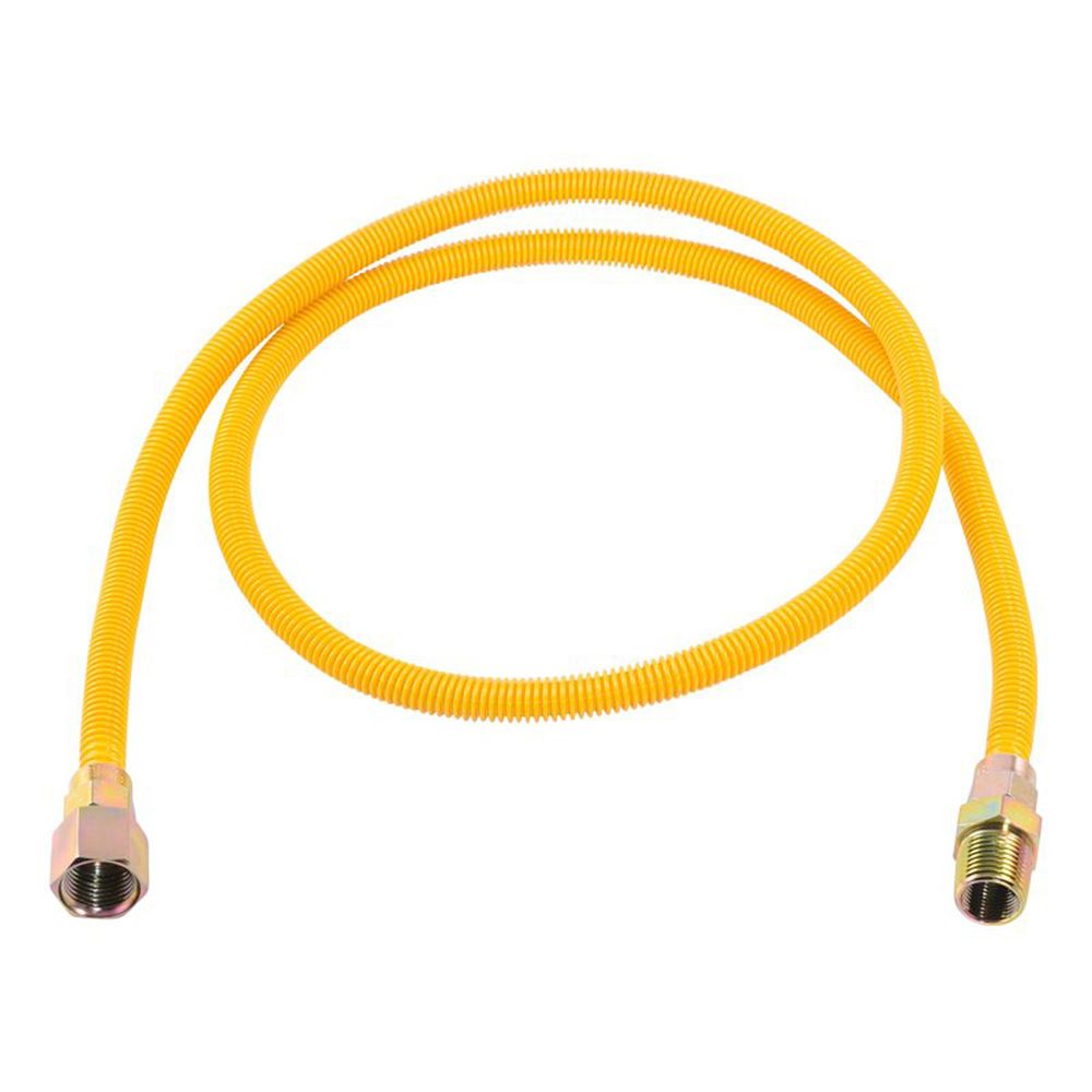 Eastman 1/2 in. x 3/8 in. x 60 in. Stainless Steel Gas Connector