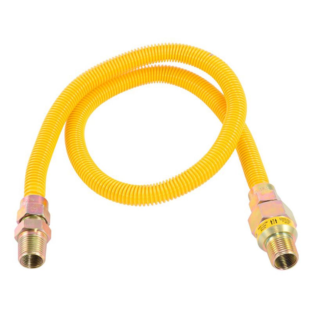 Cash Acme 3/8 in. x 1/2 in. x 36 in. Stainless Steel Gas Connector