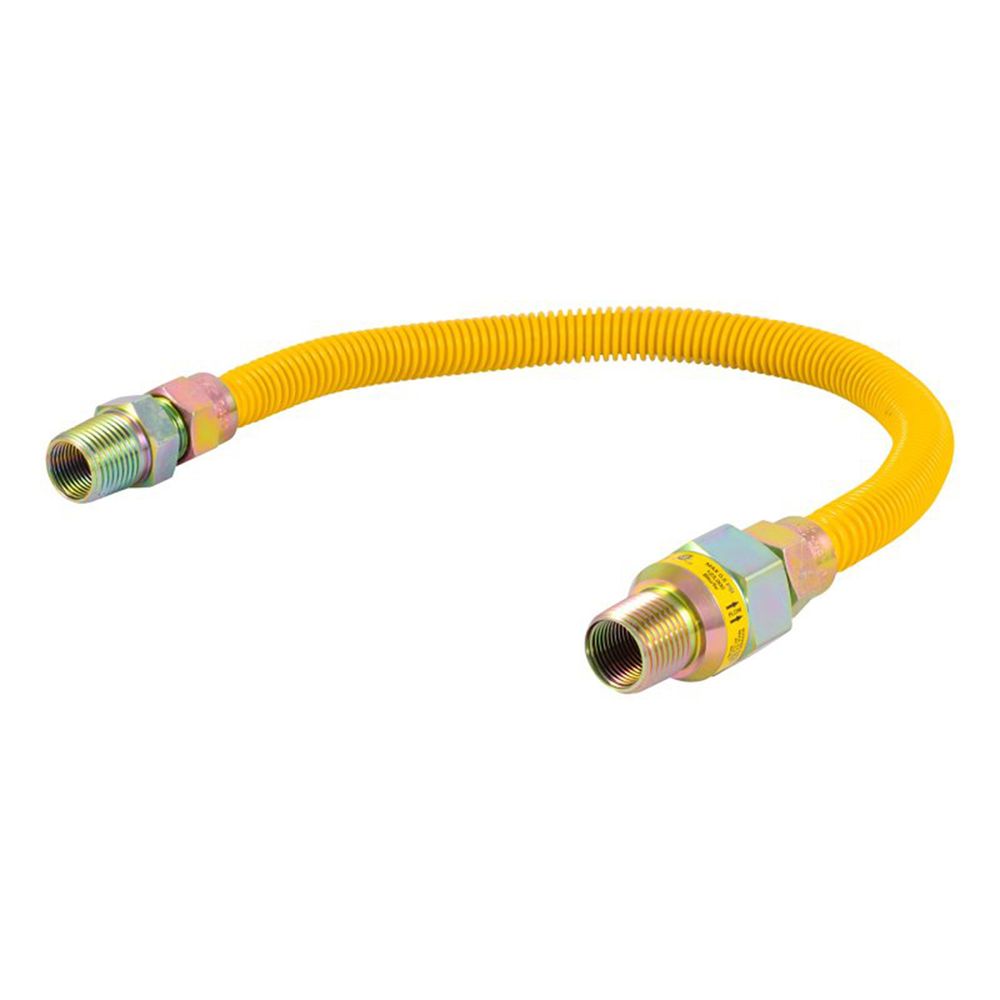 Eastman 1/2 in. x 5/8 in. x 24 in. Stainless Steel Gas Connector