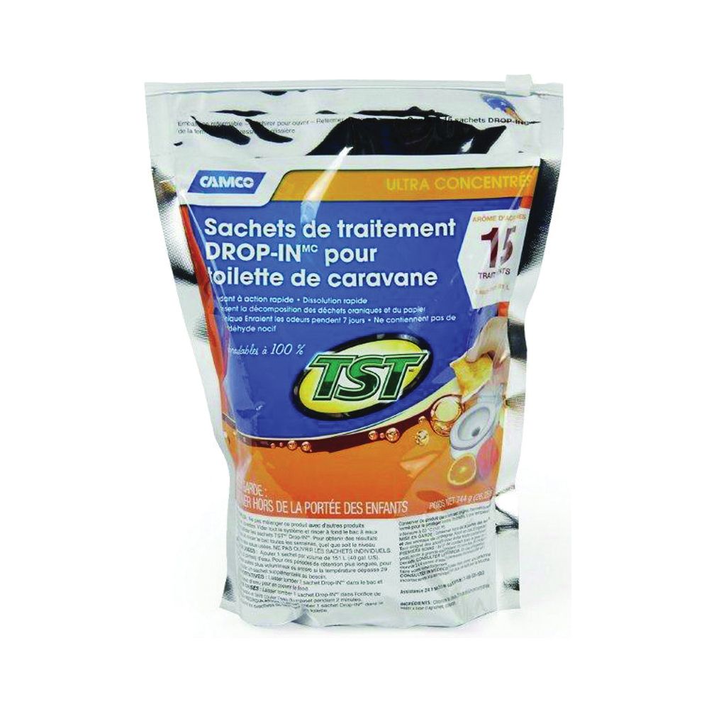 Camco 15-Count TST Orange RV Toilet Treatment Drop-Ins