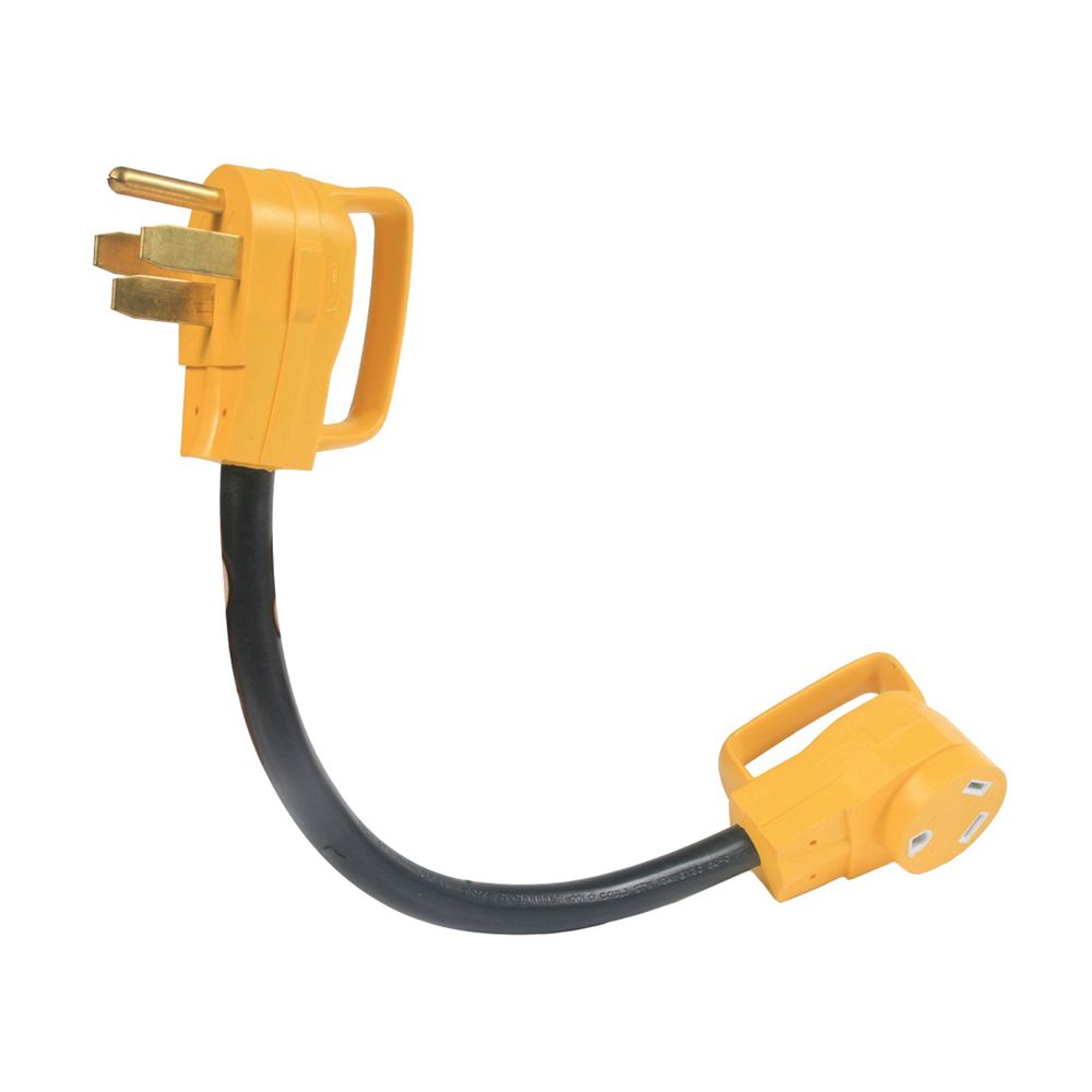 Camco 3343381 PowerGrip 50 Male to 30 Female Dogbone Adapter