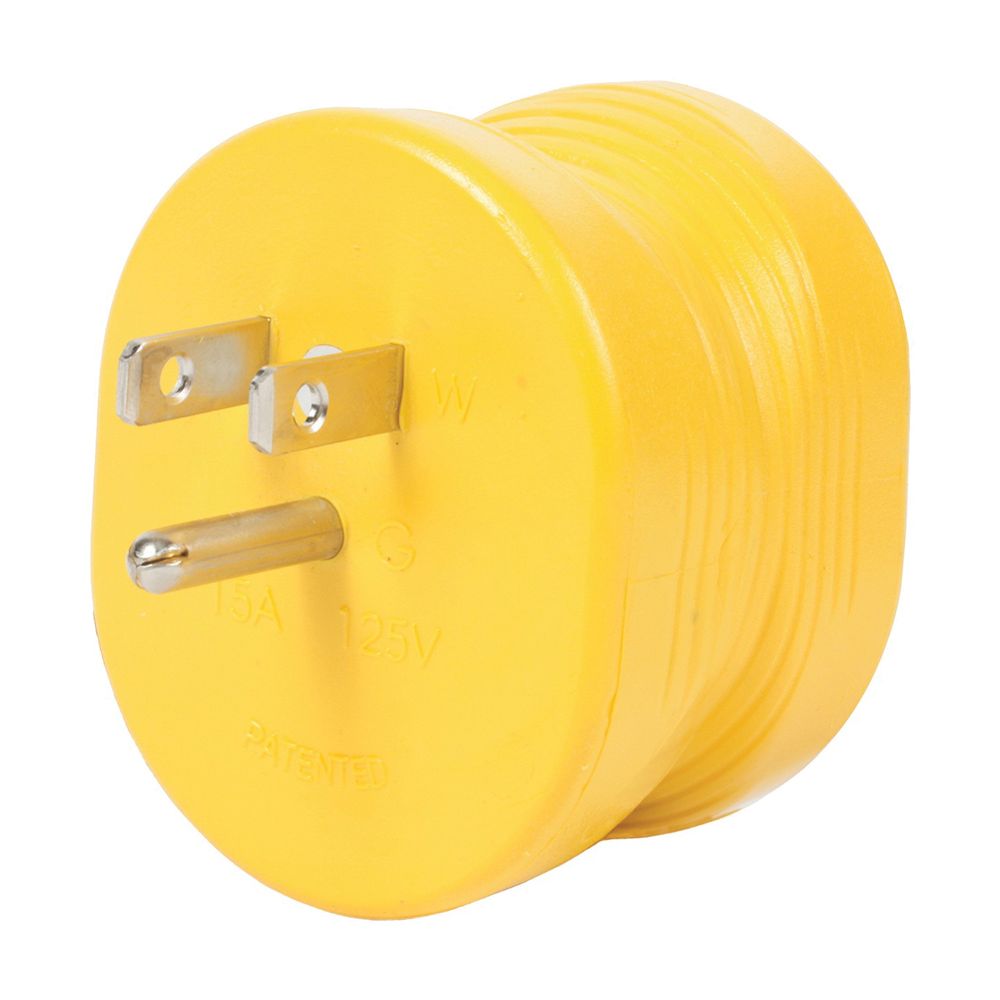 Camco PowerGrip 15 AMP Male to 30 AMP Female Electrical Adapter