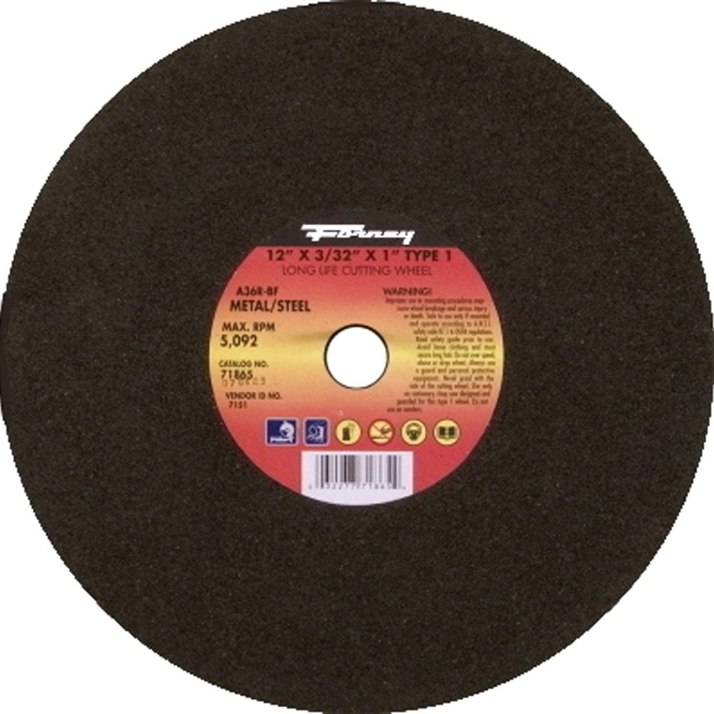 Forney Industries 12 in. Type 1 Cut-Off Wheel