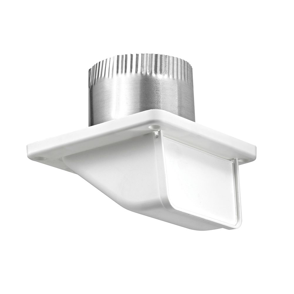 Lambro 4 in. White Plastic Soffit Exhaust Vent