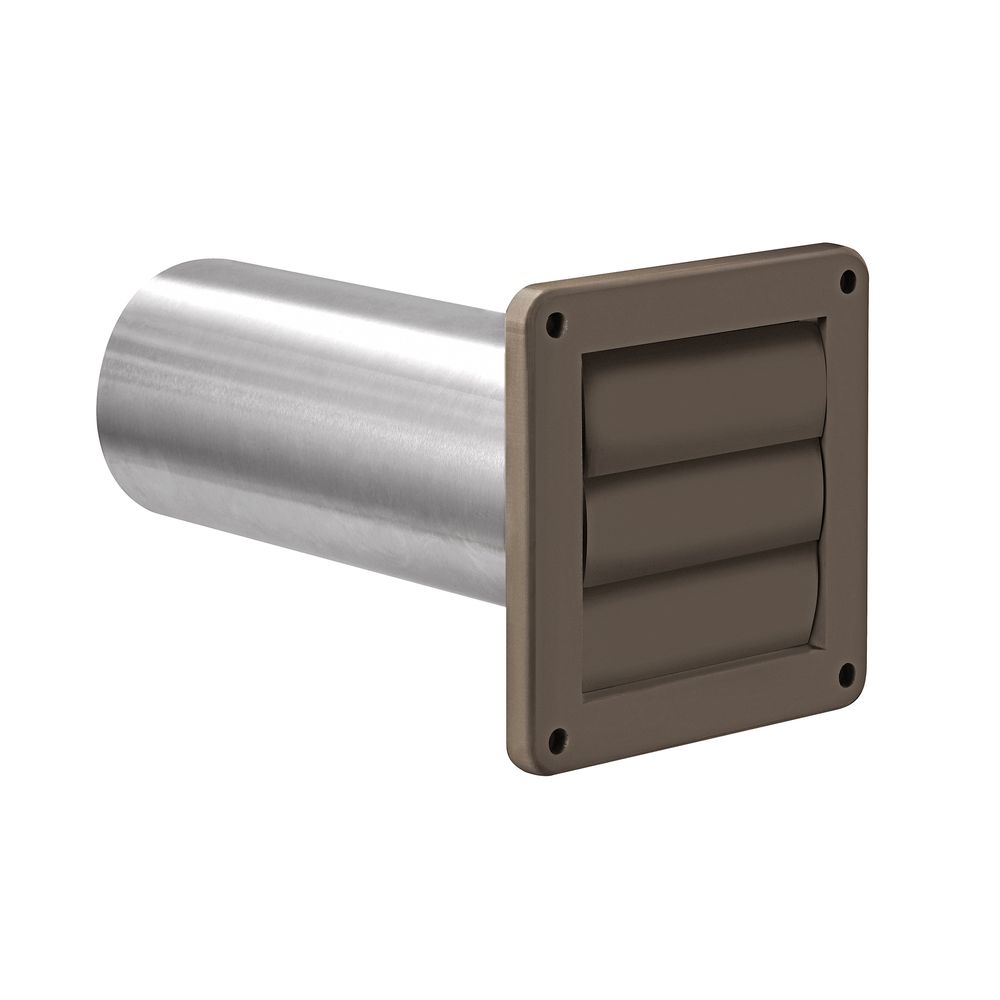 Lambro 4 in. Louvered Vent Hood with Tailpiece