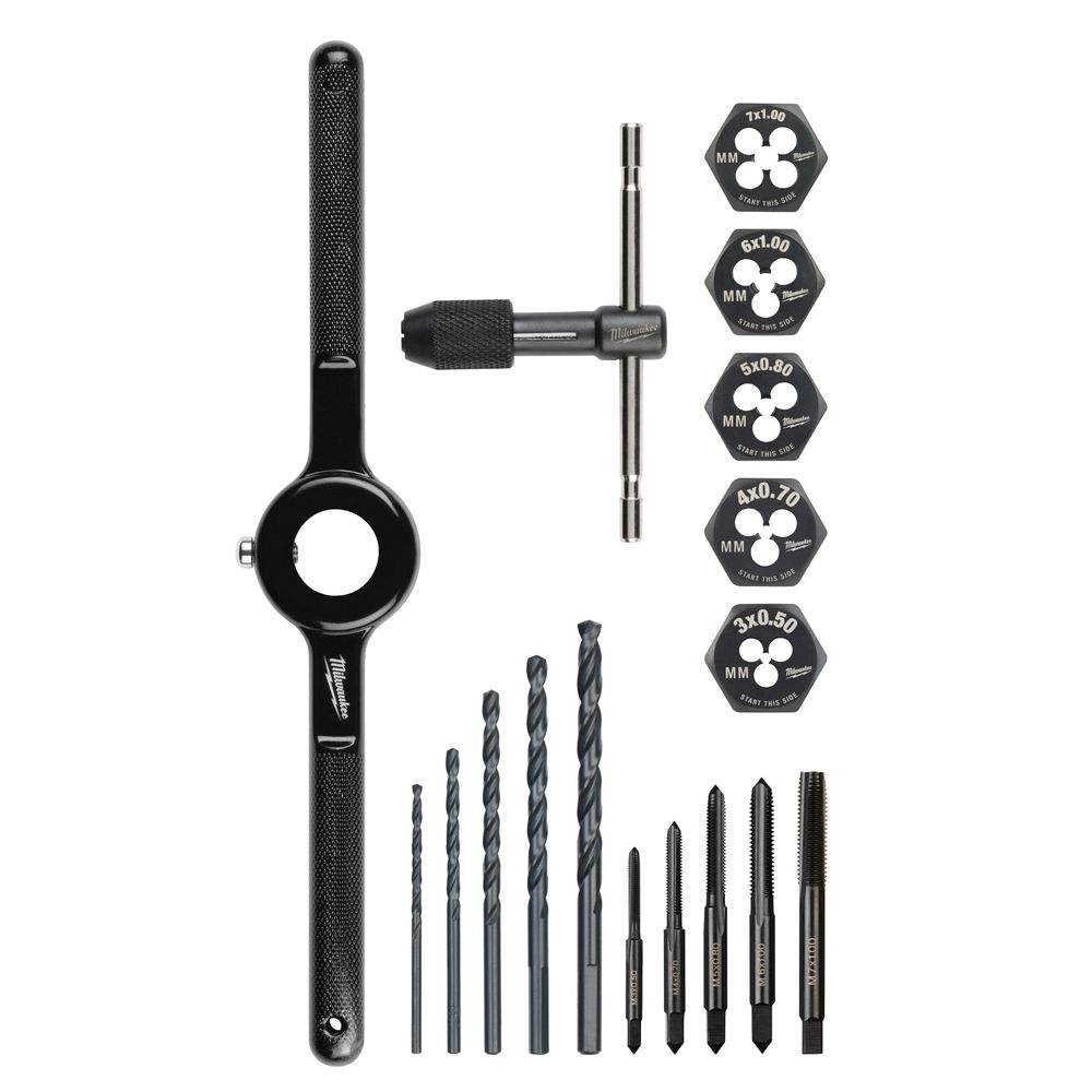 Milwaukee 4997615 17-Piece Metric Tap and Die Set