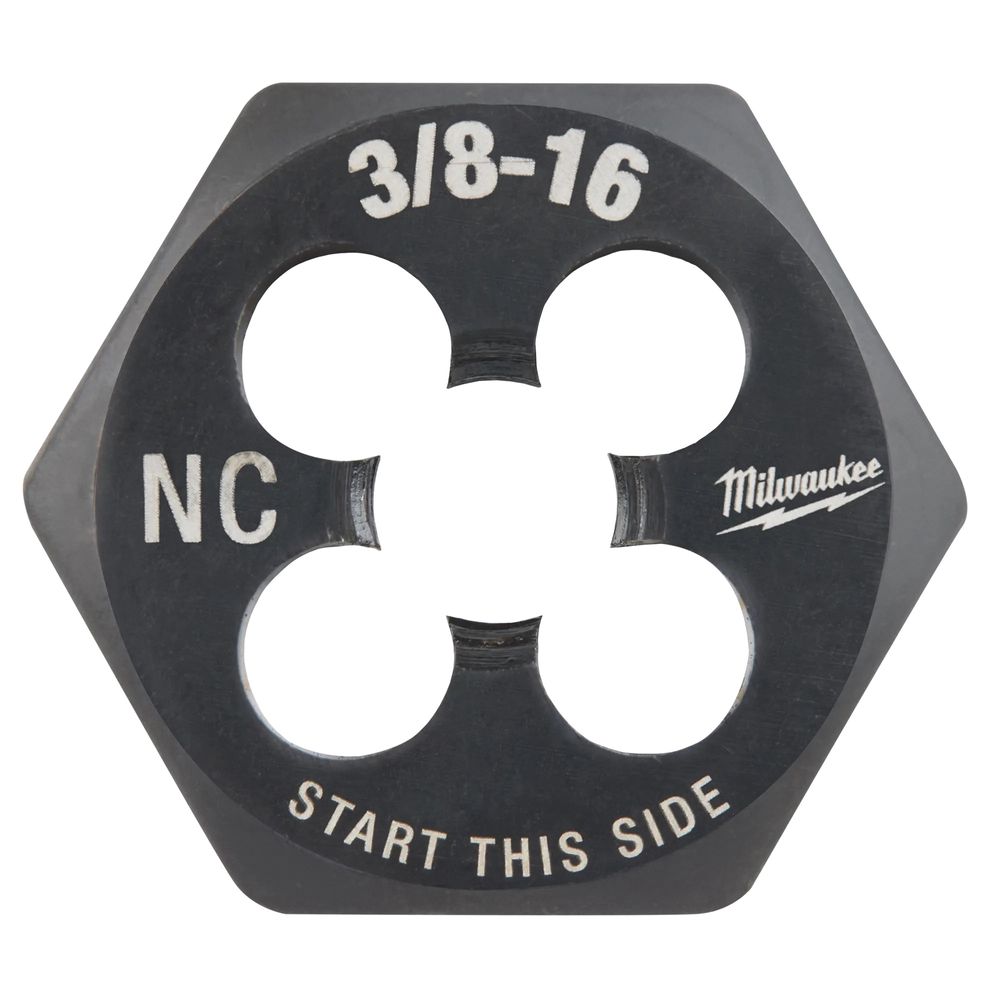 Milwaukee 3/8 in.-16 NC Hex Threading Die