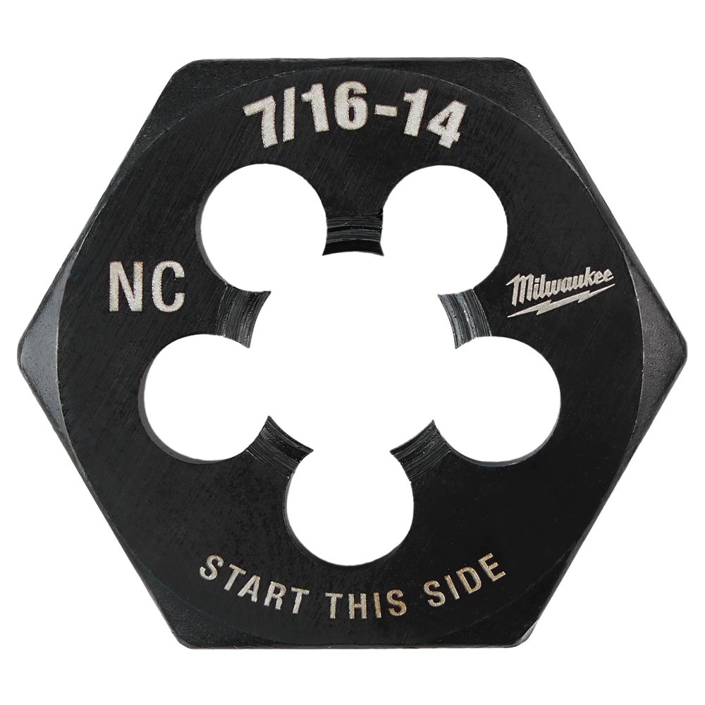 Milwaukee 7/16 in.-14 NC Hex Threading Die