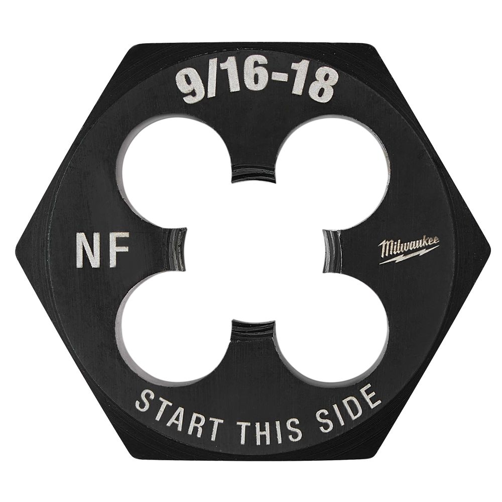 Milwaukee 9/16 in.-18 NF Hex Threading Die