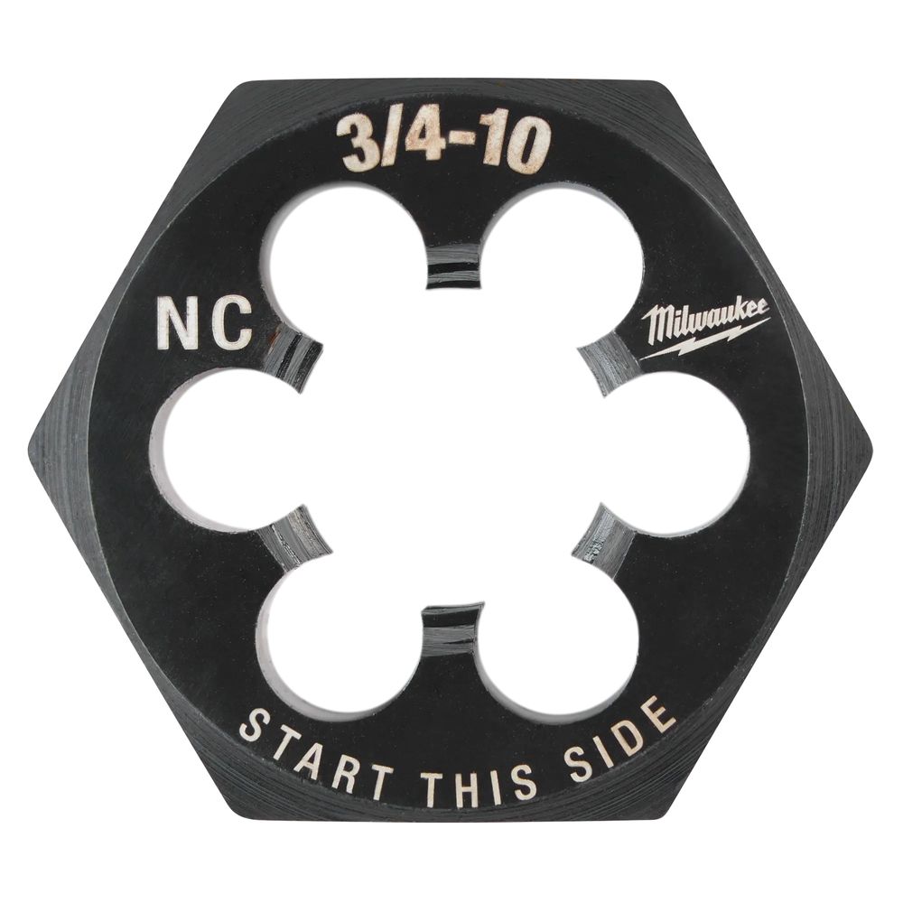 Milwaukee 3/4 in.-10 NC Hex Threading Die