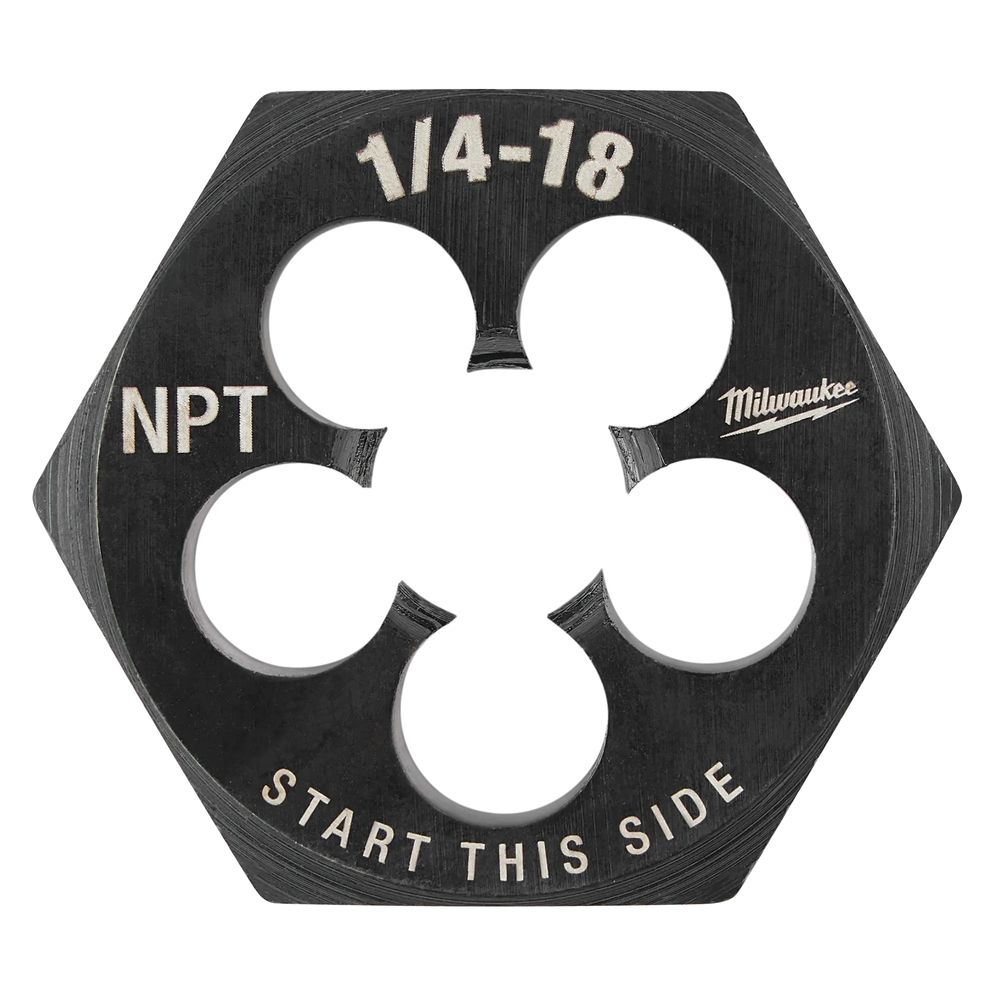 Milwaukee 1/4 in. - 18 NPT Hex Threading Die