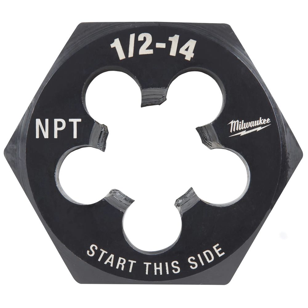 Milwaukee 1/2 in.-14 NPT Hex Threading Die