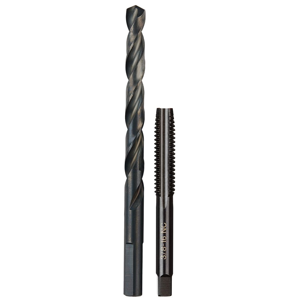 Milwaukee 3/8 in.-16 NC Plug Tap and 5/16 in. Drill Bit Set